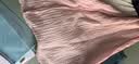 全棉時(shí)代（PurCotton）【張凌赫推薦】女士空氣褶皺紗素色套頭家居睡裙桃夏粉 曬單實(shí)拍圖