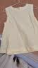 MUJI 女式 漢麻棉無袖罩衫t恤上衣女款內(nèi)搭女裝背心26年夏季 BC2RRA6S 黃色條紋 S (155/80A) 曬單實(shí)拍圖