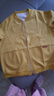 皮爾卡丹（pierre cardin）女士休閑短外套運(yùn)動24新款春秋百搭工裝上衣寬松夾克秋季棒球服 黃色 L 建議110-125斤 曬單實拍圖