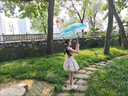 先行鳥法式甜美碎花蓬蓬公主短裙夏季新款收腰顯瘦小飛袖蓬蓬裙連衣裙 粉色碎花裙+裙撐 M 【建議90-105斤】 曬單實拍圖