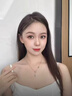 紀希哲 GICICE小蠻腰項鏈女輕奢四葉草吊墜鎖骨鏈女生日七夕情人節禮物送女友 孔雀石小蠻腰項鏈 曬單實拍圖