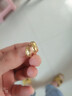 中國黃金（CHINA GOLD）足金999月牙黃金耳環(huán)送媽媽女耳釘耳飾送老婆七夕情人節(jié)禮物 足金菱形耳環(huán)一對約1.52g 曬單實拍圖