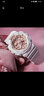 卡西歐（CASIO）BABY-G少女時(shí)代青春時(shí)尚潮流雙顯多功能電子防水運動(dòng)女表送女友 BA-110X-7A1 白玫瑰金 曬單實(shí)拍圖