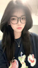 尤克達蒂（yookdd）短袖t恤女夏季2026新款休閑半袖上衣設計感小眾印花五分半袖上衣 藏青色短袖 L 曬單實拍圖