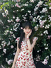 佐敘法式碎花小飛袖連衣裙女夏季薔薇花度假風收腰小個子收腰顯瘦短裙 紅色 M （85-100斤） 曬單實拍圖