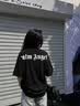 PALM ANGELS【明星同款】短袖T恤男圓領2026新款情侶裝寬松休閑高端半袖上衣 黑色 M 曬單實拍圖