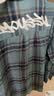 moussy 【趙昭儀同款】女裝新品美式格紋LOGO襯衫028JSX30-1052 110藍(lán)色 均碼 曬單實(shí)拍圖