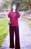 都市麗人純棉短袖運動套裝女2026新款夏季速干涼感冰絲闊腿褲中學生兩件套 曬單實拍圖