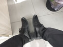 奧康男鞋正裝皮鞋男士商務(wù)休閑皮鞋增高系帶正裝鞋婚鞋 黑色增高 40 曬單實(shí)拍圖