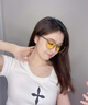愛視達(dá)（EyeSavers）【2025新款】K01女款通勤時尚休閑葉黃素鏡片眼鏡不止防藍(lán)光抗疲 冰川透 曬單實(shí)拍圖