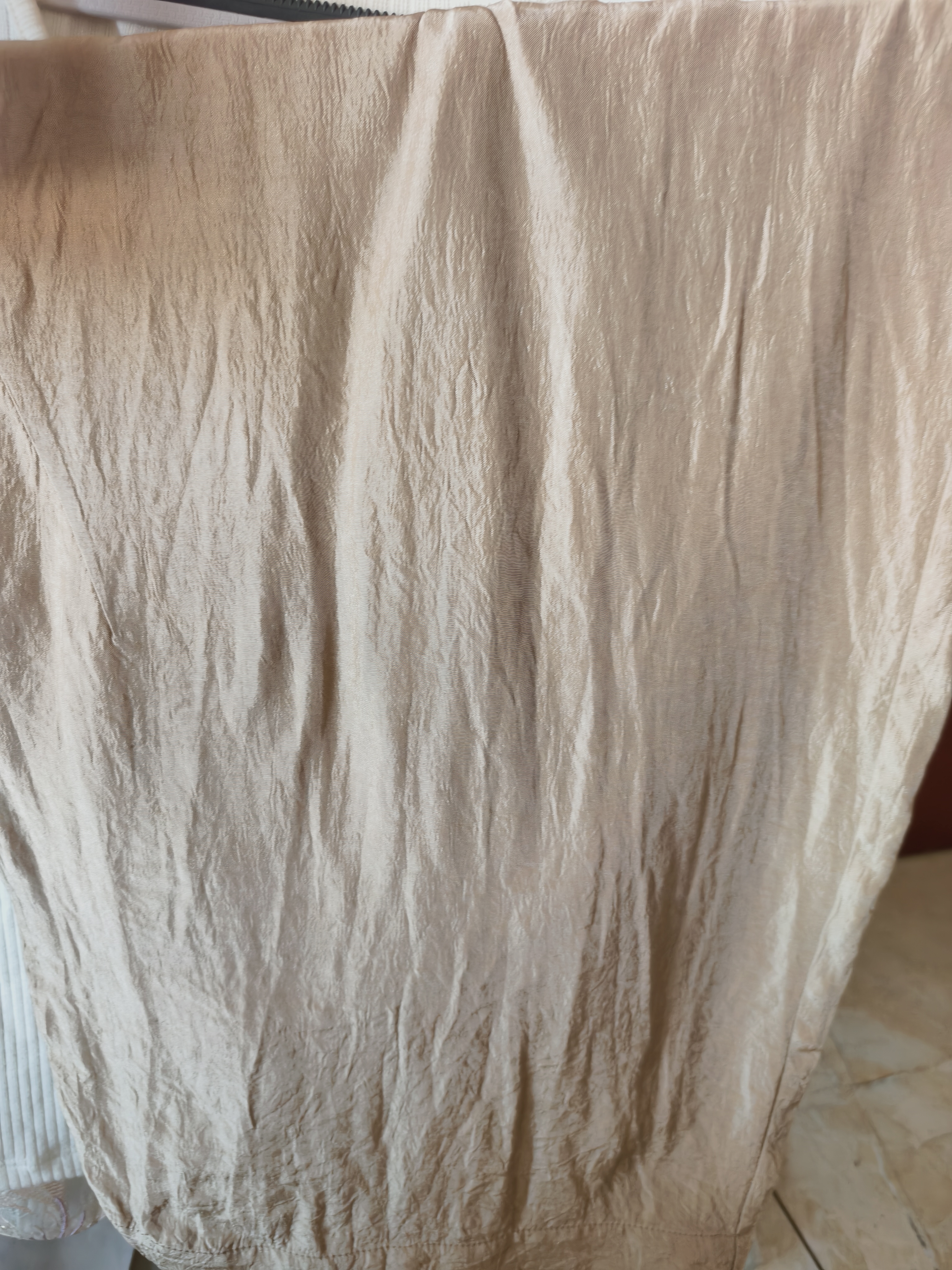 MsShe【新中式套裝】大碼女裝2026夏裝秋裝T恤刺繡馬甲闊腿九分褲 褲子-香檳金色現(xiàn)貨 2XL 曬單實(shí)拍圖