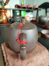 善悅堂 宜興紫砂壺泡茶壺大容量茶具家用純手工正宗原礦紫泥 大井欄壺540ML 曬單實拍圖