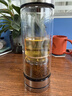 TAIC 太可純鈦茶水分離杯雙層高硼硅玻璃杯隔熱泡茶杯子水杯喝茶禮物 莫奈·皓月銀360ml 360ml 曬單實拍圖