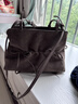 CHARLES&KEITH26秋新品復古絨面蝴蝶結單肩腋下包七夕禮物送女友CK2-20151672-1 Stone Grey石灰色 M 曬單實拍圖
