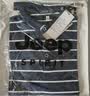 JEEP SPIRIT吉普T恤男夏季短袖男士polo打底衫翻領(lǐng)商務(wù)休閑衣服 寶蘭/白 XL 曬單實拍圖