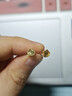 周六福七夕情人節禮物黃金耳飾女款5G足金小貓耳釘 計價 0.67g 曬單實拍圖