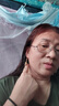 龍姑娘金絲網狀咖色水晶水滴耳扣耳環女輕奢感時尚大氣耳墜氣質耳飾 主圖款  A16-204 銅耳扣 曬單實拍圖