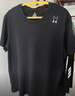 安德瑪（Under Armour）UA夏季EF男子圓領華夫格運動休閑短袖T恤6014340 黑色001 L 曬單實拍圖