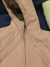 暇步士（Hush Puppies）童裝兒童男女大童棉服冬裝新款三防保暖舒適連帽厚外套 淺粉 155 cm(偏大半碼) 曬單實(shí)拍圖