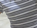 優(yōu)衣庫圓領(lǐng)短T恤/條紋女裝26春夏新款483535 01 乳白色 XL 曬單實拍圖