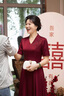 紫魅俏2026年春夏季新款高端婚禮媽媽裝禮服女喜婆婆婚宴平時可穿連衣裙 酒紅色 2XL (建議125-135斤) 曬單實拍圖