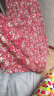 乱在江南拼接棉麻碎花连衣裙夏季新品女装波西米亚沙滩裙民族风长裙 红色 M 实拍图