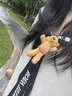NOISY TEDDY26年夏季新款青春學院風裙子海軍領可愛熊短袖連衣裙水手服 杏色 M 曬單實拍圖