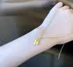 中國(guó)黃金（CHINA GOLD）足金四葉草吊墜女款幸運(yùn)草黃金項(xiàng)鏈掛墜七夕情人節(jié)禮物送女友老婆 【今/次日達(dá)】四葉草吊墜【贈(zèng)銀鍍金鏈】約0.3g 曬單實(shí)拍圖
