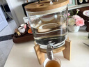 蘭圣佳耐高溫泡酒玻璃瓶帶龍頭玻璃泡茶涼水壺水果茶桶可樂(lè )桶飲料桶自制 3斤+ABS龍頭+竹木底座 曬單實(shí)拍圖