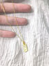 中國(guó)黃金（CHINA GOLD）足金有你足矣吊墜女5201314尺子黃金項(xiàng)鏈七夕情人節(jié)禮物送女友 【京速達(dá)】輕-有你足矣吊墜【贈(zèng)銀鍍金鏈】約1.6g 曬單實(shí)拍圖