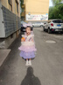 迪士尼（Disney）女童艾莎公主裙2026夏愛莎洛麗塔連衣裙亮片生日禮服蓬蓬裙子童裝 紫色 閃耀公主裙 120 【身高約115-125cm體重40-50斤】 曬單實拍圖