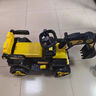 WORK BABY兒童電動挖掘機玩具車可坐大人雙人玩具女男孩遙控電動工程挖土機 【遙控版】黃色【雙人座位】 曬單實拍圖