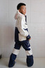 體拓（TITTALLON）青少年專(zhuān)業(yè)雙板滑雪服兒童A-Way1.0 防風(fēng)防水保暖透氣滑雪服套裝 白拼藏青-套裝 155cm 曬單實(shí)拍圖