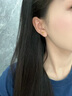 六桂福珠寶拉絲四葉草黃金耳釘女士足金耳飾七夕情人節(jié)禮物送女友老婆生日 金重約0.65g*足金耳飾*品牌禮盒 曬單實(shí)拍圖