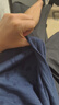 JEEP吉普短袖T恤男士夏季竹節(jié)棉寬松親膚休閑上衣服男裝寶藍(lán)XL 曬單實(shí)拍圖
