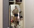哈魯?shù)戏ㄊ揭蛔旨玳L(zhǎng)袖T恤女復(fù)古獨(dú)特設(shè)計(jì)感波點(diǎn)泡泡袖露肩顯瘦襯衫上衣 杏色 M （80-105斤） 曬單實(shí)拍圖