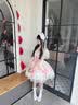 夢囈蝶lolita白糖少女洋裝芭蕾風jsk蓬蓬裙公主連衣裙lo小裙子 夢囈蝶粉色JSK+拖尾+發(fā)帶+飛機盒 S 曬單實拍圖
