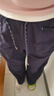 森馬（Semir）休閑褲女夏拼色抽繩長褲防曬吸濕速干寬松2026闊腿褲109326127007 曬單實拍圖