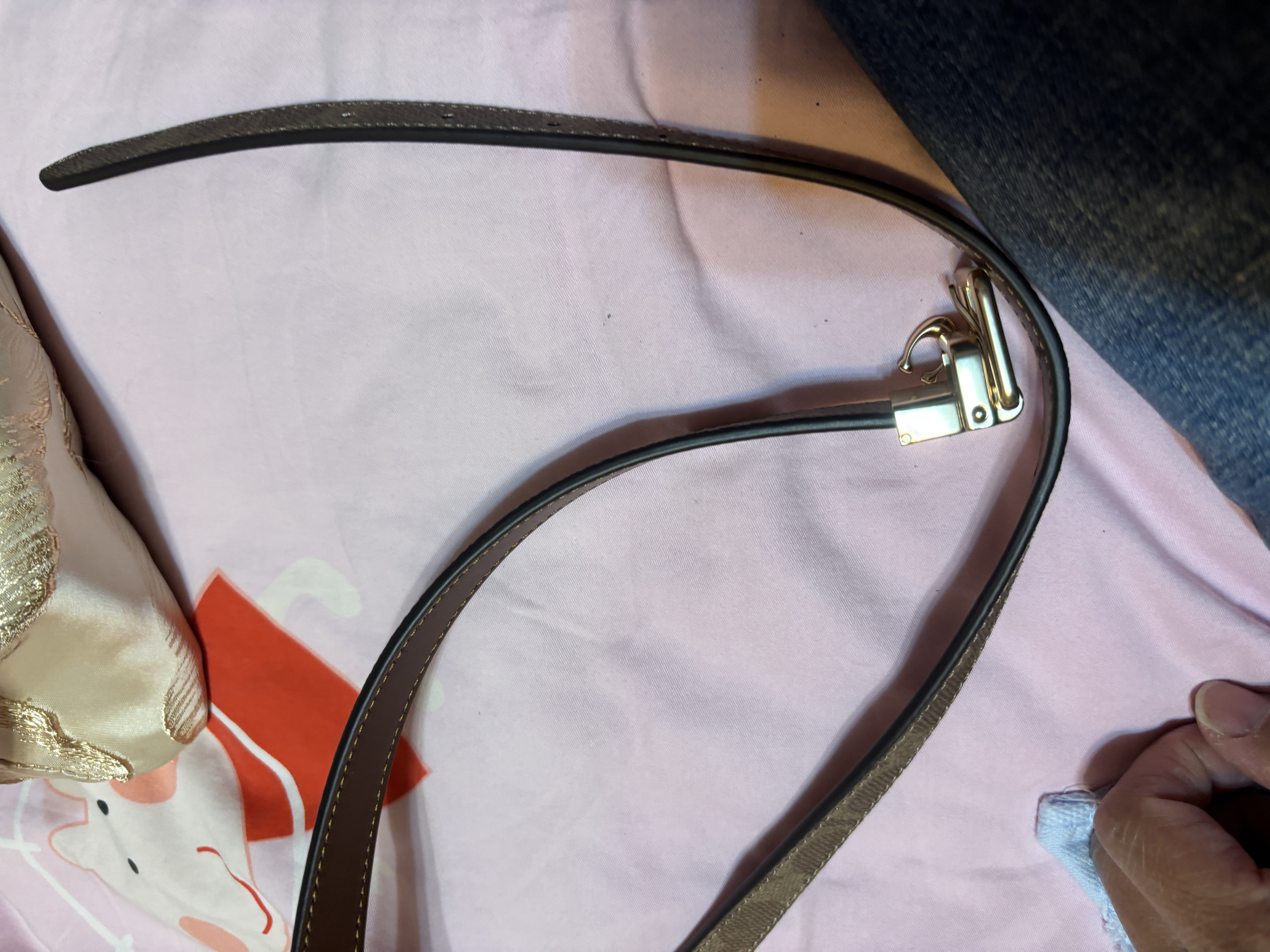 蔻馳（COACH）【品牌直供】女士針扣雙面皮帶18MMCCJ04七夕禮物送女友 曬單實拍圖