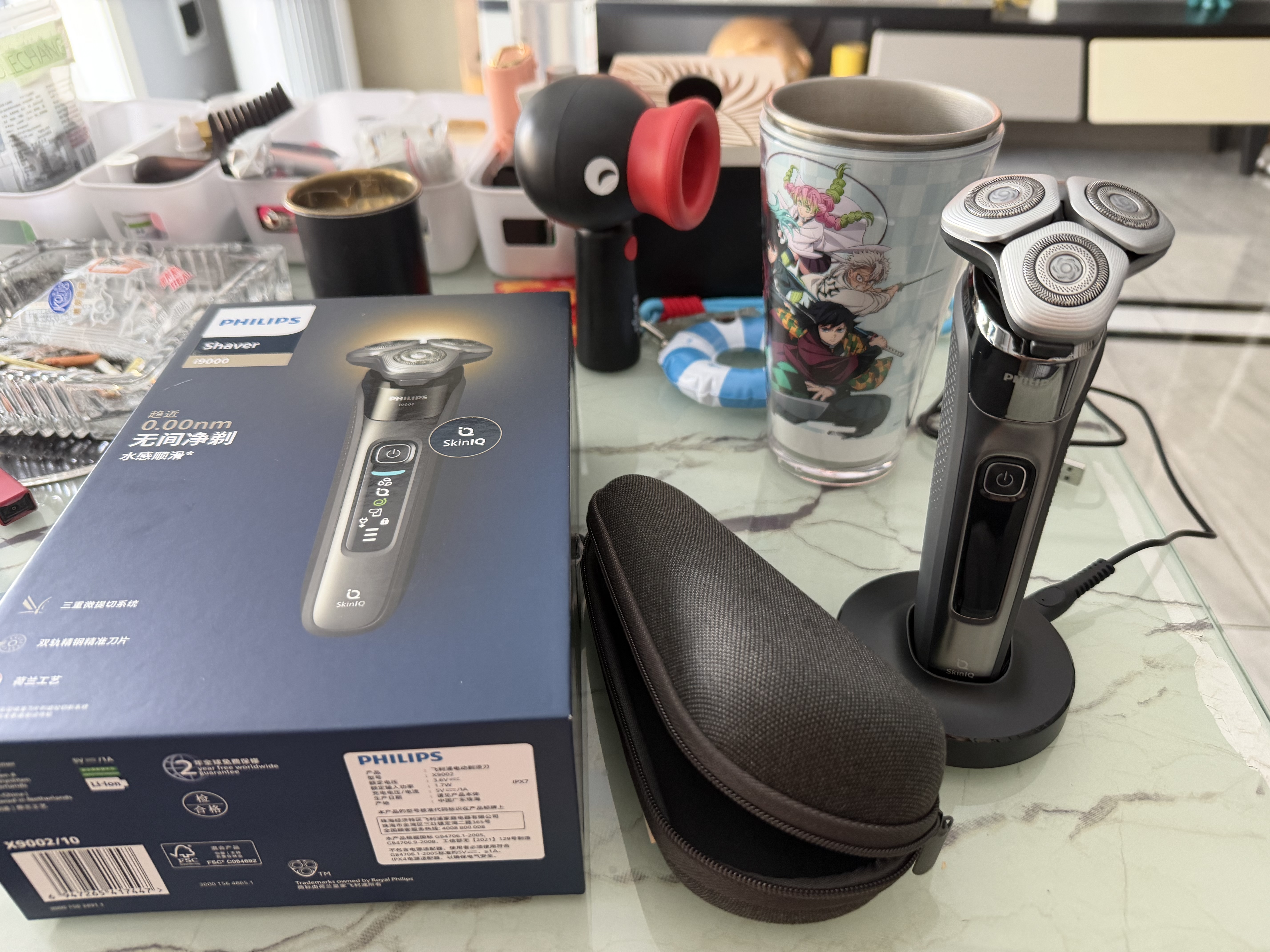 飛利浦（PHILIPS）剃須刀電動官方旗艦正品旋護9系pro智能刮胡全身水洗進口刀頭敏感舒享送老公男友 【旋護新9系Lite】 曬單實拍圖
