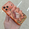 SUOLIAO適用iPhone17Promax手機殼新款春游女孩鏡頭全包圍蘋果16Pro液態硅膠防摔保護套高級感男女生情侶 星宇橙【針織女孩+絨布短繩】硅膠軟殼-鏡頭全包 蘋果17Promax 曬單實拍圖