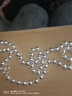 夢(mèng)至尊 專(zhuān)柜999項鏈女長(cháng)款銀珠圓珠子毛衣鏈男士韓版白銀佛珠鏈 粗8毫米鏈長(cháng)60cm約48克 曬單實(shí)拍圖