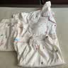 莫代爾帶胸墊helloKitty睡衣女款夏季云朵純棉紗短袖三件套裝可愛家居服 云朵棉-3815#星月帶胸墊三件套 M 女【建議70-100斤】 曬單實拍圖