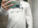 DCOUD長袖T恤男春秋季休閑寬松大碼打底衫潮流學(xué)生情侶港風(fēng)衛(wèi)衣體恤衫 LE黑色+TH白色 XL 曬單實(shí)拍圖