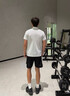 迪桑特（DESCENTE）TRAINING系列TRICOT涼感防曬UPF50+短袖POLO衫 LG-淺灰色 L (175/96A) 曬單實拍圖