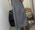 MUJI 女式 泡泡紗連衣裙 女裝連衣裙裙子 背心裙 26年夏季 BC2ZKC6S 黑色格紋 M 160/84A 曬單實拍圖