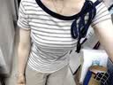 卡汐沐條紋斜肩短袖T恤女2026新款夏季韓系新款慵懶感修身顯瘦露肩上衣 藏藍條紋斜肩T恤【優(yōu)質(zhì)版】 M 建議80-105斤 曬單實拍圖