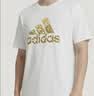 阿迪達(dá)斯（adidas）【斷碼清倉(cāng)】青少年男女夏季短袖T恤跑步健身運(yùn)動(dòng)速干百搭 白黑 S 曬單實(shí)拍圖