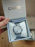 卡西歐（CASIO）手表女男情侶手表一對時尚禮物全自動非機械防水簡約經典男士腕表 銀色一對手表 曬單實拍圖