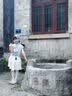 女童夏套裝2026新款韓版可愛卡通T恤半身裙兩件套小女孩夏裝衣服 藍色【背心+裙子】內有安全褲 130 曬單實拍圖